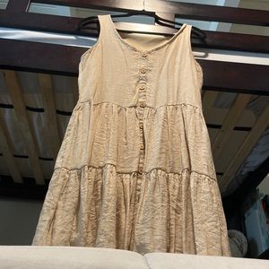 Summer dress color khaki color size 6